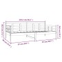 Sofá cama madera maciza de pino negro 90x200 cm de vidaXL, Camas y somieres - Ref: Foro24-820361, Precio: 127,78 €, Descuento: %