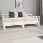 Sofá cama extraíble madera maciza de pino blanco 2x(80x200) cm de vidaXL, Camas y somieres - Ref: Foro24-820378, Precio: 192,...