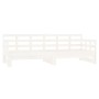 Sofá cama extraíble madera maciza de pino blanco 2x(80x200) cm de vidaXL, Camas y somieres - Ref: Foro24-820378, Precio: 192,...