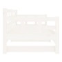 Sofá cama extraíble madera maciza de pino blanco 2x(80x200) cm de vidaXL, Camas y somieres - Ref: Foro24-820378, Precio: 192,...