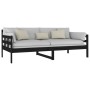 Sofá cama madera maciza de pino negro 90x190 cm de vidaXL, Camas y somieres - Ref: Foro24-820371, Precio: 124,73 €, Descuento: %
