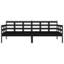 Sofá cama madera maciza de pino negro 90x190 cm de vidaXL, Camas y somieres - Ref: Foro24-820371, Precio: 124,73 €, Descuento: %