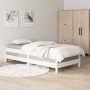 Cama apilable de madera pino maciza blanco 90x190 cm de vidaXL, Camas y somieres - Ref: Foro24-820403, Precio: 95,77 €, Descu...
