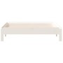 Cama apilable de madera pino maciza blanco 90x190 cm de vidaXL, Camas y somieres - Ref: Foro24-820403, Precio: 95,77 €, Descu...