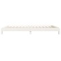 Cama apilable de madera pino maciza blanco 90x190 cm de vidaXL, Camas y somieres - Ref: Foro24-820403, Precio: 95,77 €, Descu...