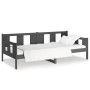 Sofá cama madera maciza de pino gris 80x200 cm de vidaXL, Camas y somieres - Ref: Foro24-820274, Precio: 111,15 €, Descuento: %