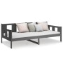 Sofá cama madera maciza de pino gris 80x200 cm de vidaXL, Camas y somieres - Ref: Foro24-820274, Precio: 111,15 €, Descuento: %