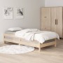Cama apilable de madera pino maciza 75x190 cm de vidaXL, Camas y somieres - Ref: Foro24-820407, Precio: 90,74 €, Descuento: %