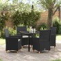 Conjunto de Comedor de Jardín 5 pcs Negro ratán sintético en Sillas de jardín | Comprar online en Foru.es