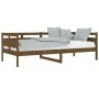 Sofá cama madera maciza de pino marrón miel 90x200 cm de vidaXL, Camas y somieres - Ref: Foro24-820300, Precio: 87,62 €, Desc...