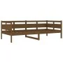 Sofá cama madera maciza de pino marrón miel 90x200 cm de vidaXL, Camas y somieres - Ref: Foro24-820300, Precio: 87,62 €, Desc...
