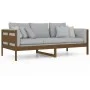 Sofá cama madera maciza de pino marrón miel 90x200 cm de vidaXL, Camas y somieres - Ref: Foro24-820300, Precio: 87,62 €, Desc...