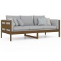 Sofá cama madera maciza de pino marrón miel 90x200 cm de vidaXL, Camas y somieres - Ref: Foro24-820300, Precio: 87,81 €, Desc...