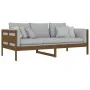 Sofá cama madera maciza de pino marrón miel 90x200 cm de vidaXL, Camas y somieres - Ref: Foro24-820300, Precio: 87,62 €, Desc...