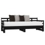 Sofá cama extraíble madera maciza de pino negro 2x(90x190) cm de vidaXL, Camas y somieres - Ref: Foro24-820386, Precio: 182,2...