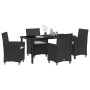 Conjunto de Comedor de Jardín 5 pcs Negro ratán sintético en Sillas de jardín | Comprar online en Foru.es