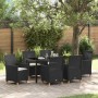 Conjunto de Comedor de Jardín 7 pcs Negro ratán sintético en Sillas de jardín | Comprar online en Foru.es