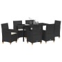 Conjunto de Comedor de Jardín 7 pcs Negro ratán sintético en Sillas de jardín | Comprar online en Foru.es