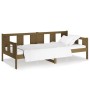 Sofá cama madera maciza de pino marrón miel 90x200 cm de vidaXL, Camas y somieres - Ref: Foro24-820270, Precio: 107,48 €, Des...