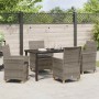 Conjunto de Comedor de Jardín 5 pcs Gris ratán sintético en Sillas de jardín | Comprar online en Foru.es