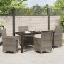 Conjunto de Comedor de Jardín 5 pcs Gris ratán sintético en Sillas de jardín | Comprar online en Foru.es