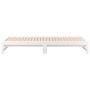 Sofá cama extraíble madera maciza de pino blanco 2x(90x190) cm de vidaXL, Camas y somieres - Ref: Foro24-820438, Precio: 137,...