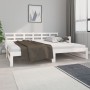 Sofá cama extraíble madera maciza de pino blanco 2x(90x200) cm de vidaXL, Camas y somieres - Ref: Foro24-820373, Precio: 199,...