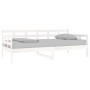 Sofá cama madera maciza de pino blanco 90x190 cm de vidaXL, Camas y somieres - Ref: Foro24-820368, Precio: 110,61 €, Descuent...