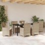 Conjunto de Comedor de Jardín 7 pcs Beige ratán sintético en Sillas de jardín | Comprar online en Foru.es