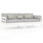 Sofá cama madera maciza de pino blanco 90x190 cm de vidaXL, Camas y somieres - Ref: Foro24-820368, Precio: 110,61 €, Descuent...