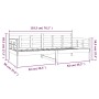 Sofá cama madera maciza de pino blanco 90x190 cm de vidaXL, Camas y somieres - Ref: Foro24-820368, Precio: 110,61 €, Descuent...