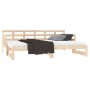 Sofá cama extraíble madera maciza de pino 2x(90x200) cm de vidaXL, Camas y somieres - Ref: Foro24-820372, Precio: 178,31 €, D...