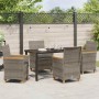 Conjunto de Comedor de Jardín 5 pcs Gris ratán sintético en Sillas de jardín | Comprar online en Foru.es