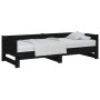 Sofá cama extraíble madera maciza de pino negro 2x(80x200) cm de vidaXL, Camas y somieres - Ref: Foro24-820261, Precio: 206,4...