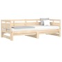 Sofá cama extraíble madera maciza de pino 2x(90x200) cm de vidaXL, Camas y somieres - Ref: Foro24-820312, Precio: 172,27 €, D...
