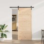 Puerta Corredera Natural 80 x 208 cm Madera de pino macizo en Puertas | Comprar online en Foru.es