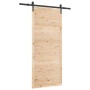 Puerta Corredera Natural 80 x 208 cm Madera de pino macizo en Puertas | Comprar online en Foru.es