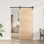 Puerta Corredera Natural 80 x 208 cm Madera de pino macizo en Puertas | Comprar online en Foru.es