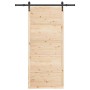 Puerta Corredera Natural 80 x 208 cm Madera de pino macizo en Puertas | Comprar online en Foru.es