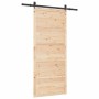 Puerta Corredera Natural 80 x 208 cm Madera de pino macizo en Puertas | Comprar online en Foru.es