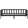 Sofá cama madera maciza de pino negro 90x190 cm de vidaXL, Camas y somieres - Ref: Foro24-814648, Precio: 120,62 €, Descuento: %