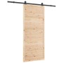 Puerta Corredera Natural 100 x 208 cm Madera de pino macizo en Puertas | Comprar online en Foru.es
