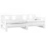 Sofá cama extraíble madera maciza de pino blanco 2x(80x200) cm de vidaXL, Camas y somieres - Ref: Foro24-820288, Precio: 189,...