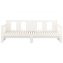 Sofá cama extraíble madera maciza de pino blanco 2x(80x200) cm de vidaXL, Camas y somieres - Ref: Foro24-820288, Precio: 189,...