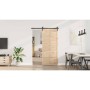 Puerta Corredera Marrón 80 x 208 cm Madera de pino macizo en Puertas | Comprar online en Foru.es