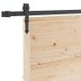 Puerta Corredera Marrón 100 x 208 cm Madera de pino macizo en Puertas | Comprar online en Foru.es