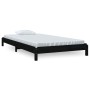 Cama apilable de madera pino maciza negro 80x200 cm de vidaXL, Camas y somieres - Ref: Foro24-820401, Precio: 111,04 €, Descu...