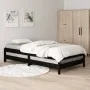 Cama apilable de madera pino maciza negro 80x200 cm de vidaXL, Camas y somieres - Ref: Foro24-820401, Precio: 109,58 €, Descu...