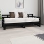 Sofá cama extraíble madera maciza de pino negro 2x(80x200) cm de vidaXL, Camas y somieres - Ref: Foro24-820381, Precio: 178,8...