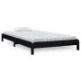 Cama apilable de madera pino maciza negro 90x200 cm de vidaXL, Camas y somieres - Ref: Foro24-820396, Precio: 133,80 €, Descu...